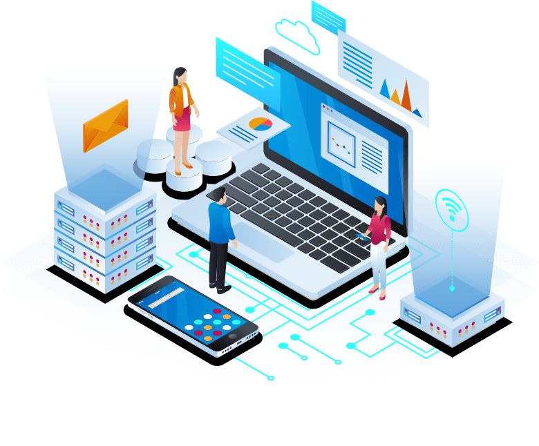 Interconnected offices leveraging seamless communication through 3CX SIP trunks for enhanced collaboration and efficiency.